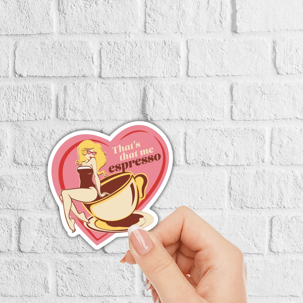 inviting affairs paperie - That's That Me Espresso Sticker (Sabrina Carpenter) - The Disco Edit