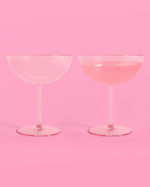 xo, Fetti - Cute Coupe Set - 4 plastic glasses - The Disco Edit