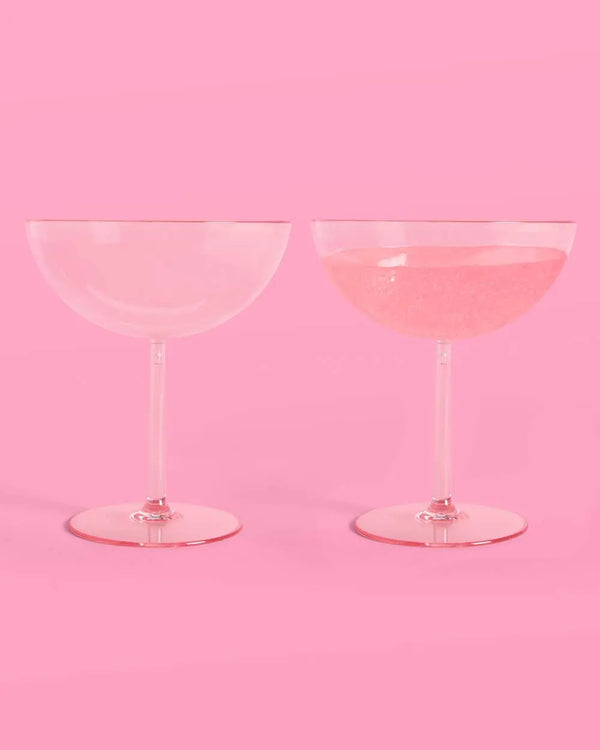xo, Fetti - Cute Coupe Set - 4 plastic glasses - The Disco Edit