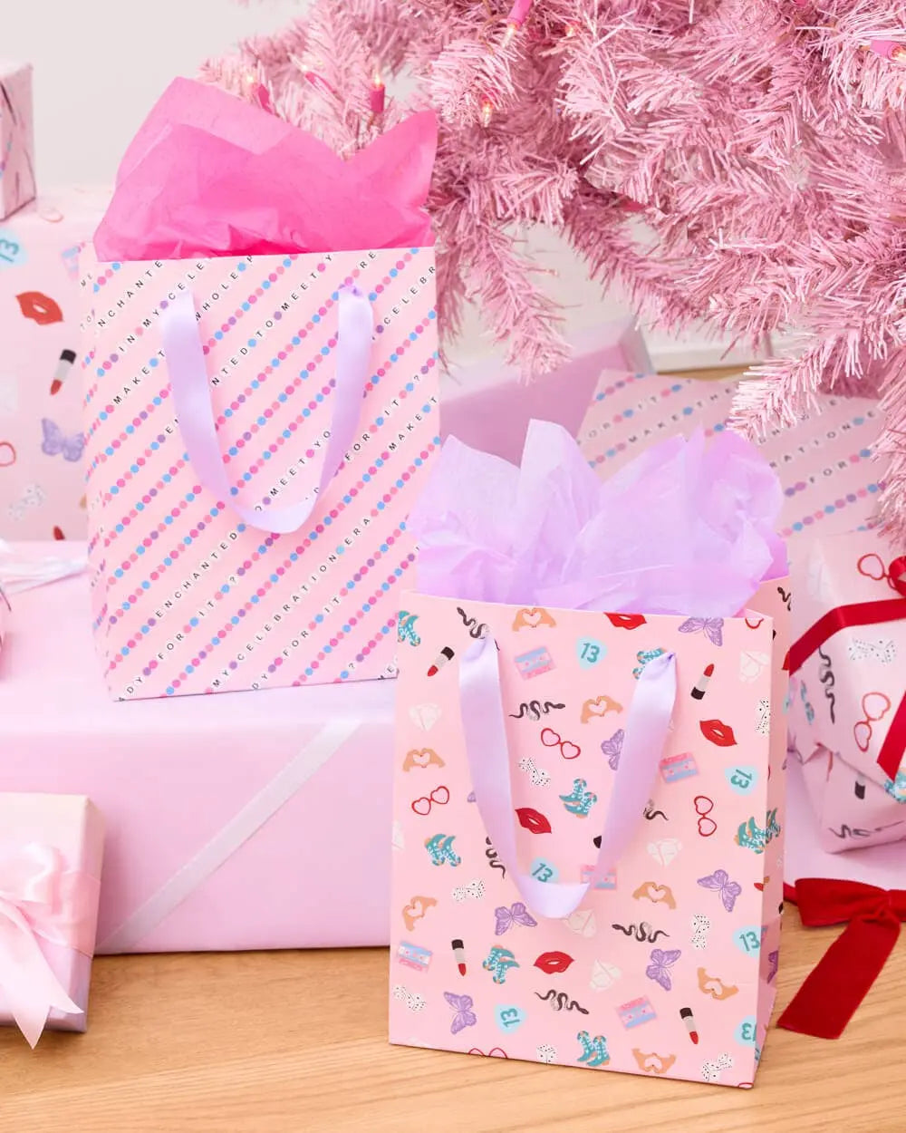 xo, Fetti - Gifting Era Bag Set - 6 gift bags, swiftie christmas birthday gift - The Disco Edit
