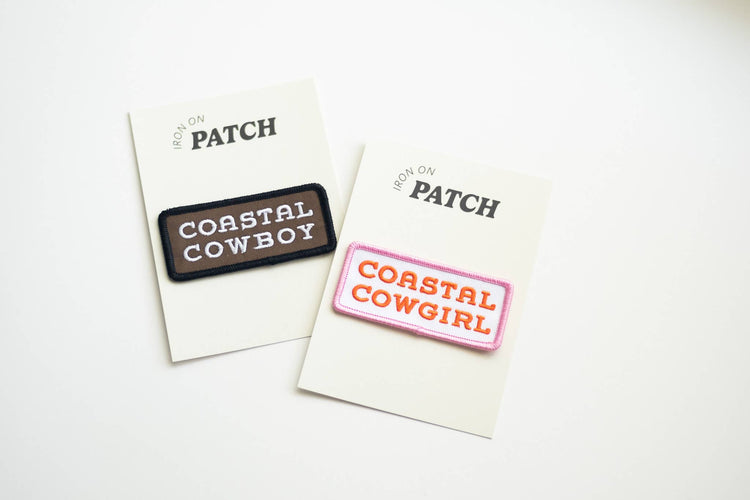 Kulana Stickers - Coastal Cowgirl and Cowboy Embroidered Iron on Patch Pack: No - The Disco Edit