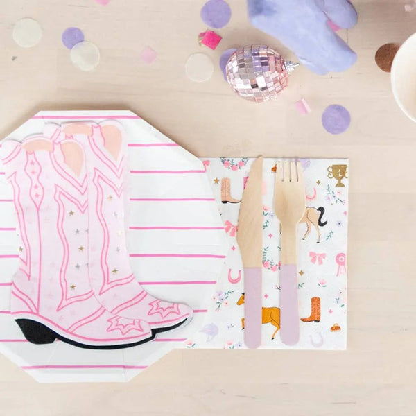 Jollity & Co. + Daydream Society - Pony Tales Large "Boot" Napkins - The Disco Edit