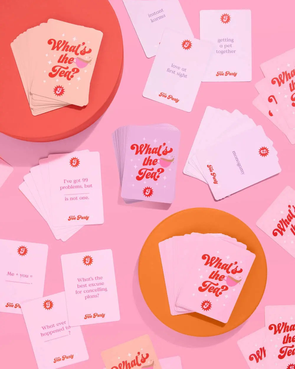 xo, Fetti - What's the Tea? Game - group card game - The Disco Edit