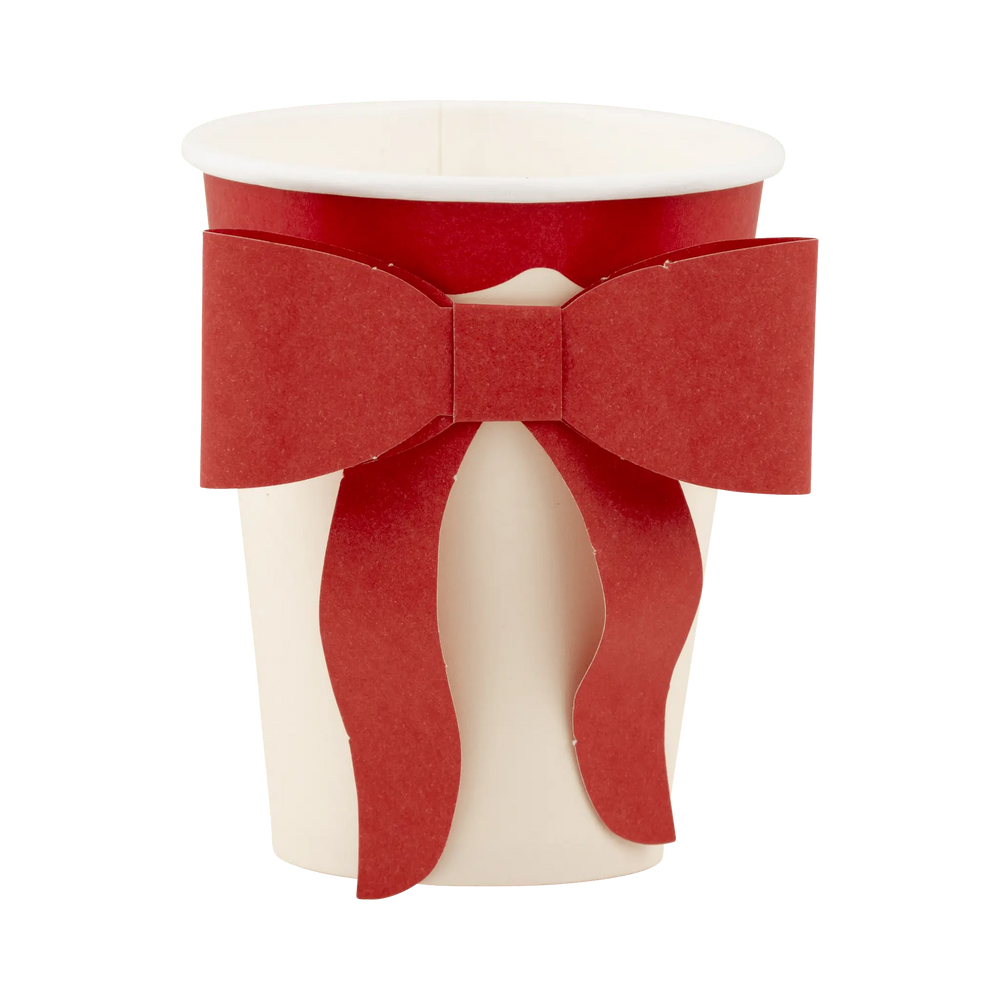 My Mind’s Eye - BOW1107 - Red and Pink Bow Paper Cups - The Disco Edit