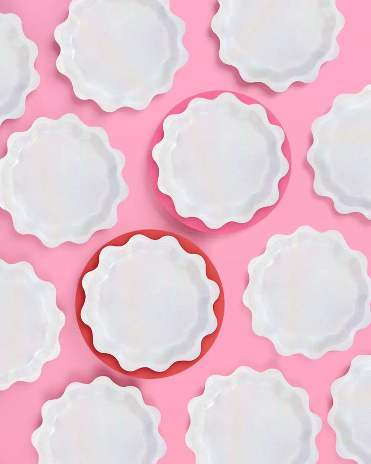 Bow Party Duo - set of 25 plates + napkins xo, Fetti