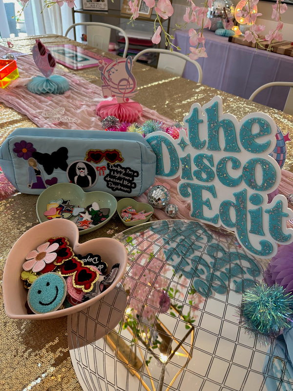 DIY Cosmetics Bag Patch Party