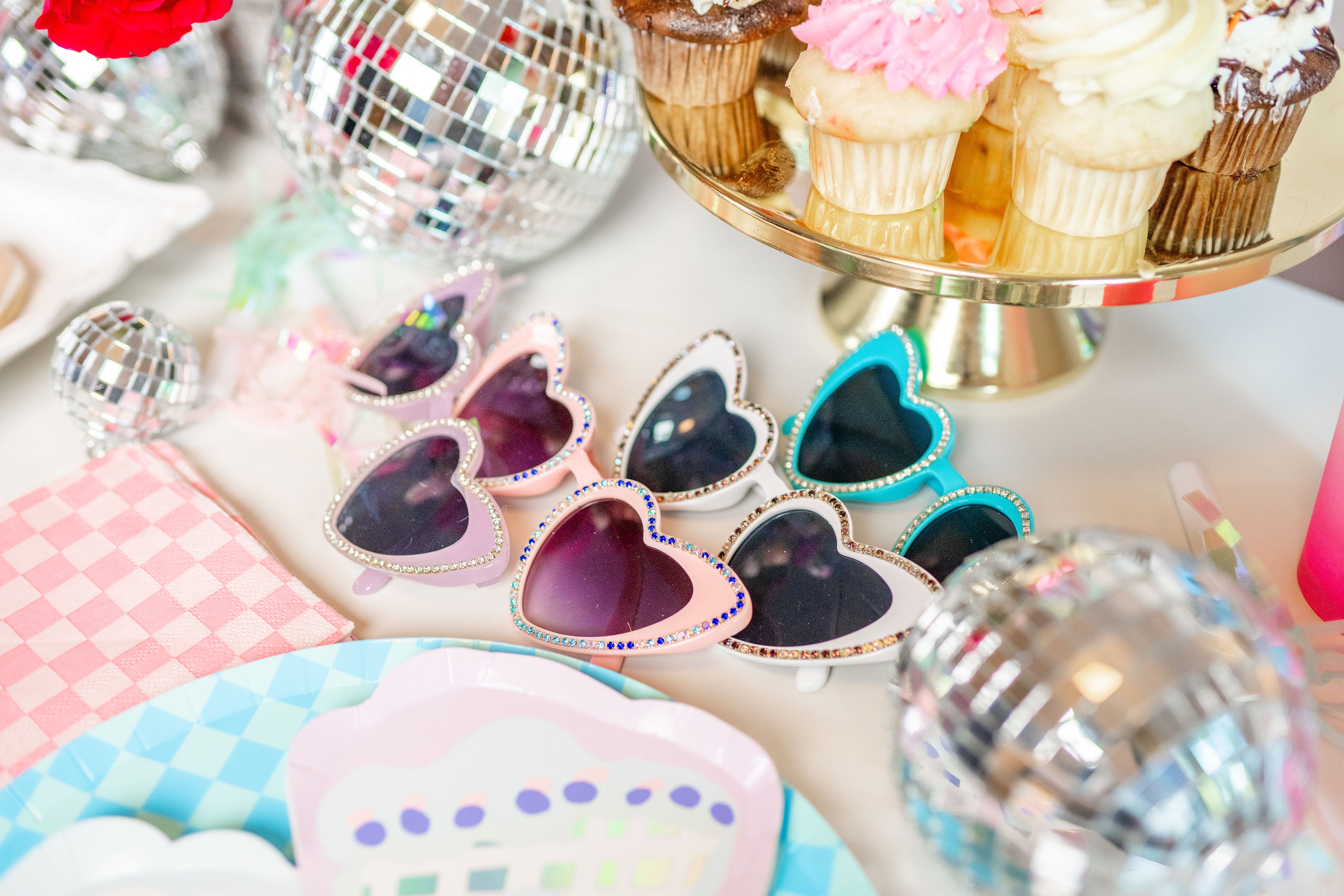 Taylor Swift birthday party accessories and Swiftie party favors for an Eras tour party for teens and tweens.