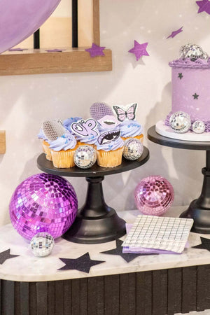 Olivia Acrylic Cupcake Toppers - The Disco Edit