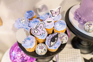 Olivia Acrylic Cupcake Toppers - The Disco Edit