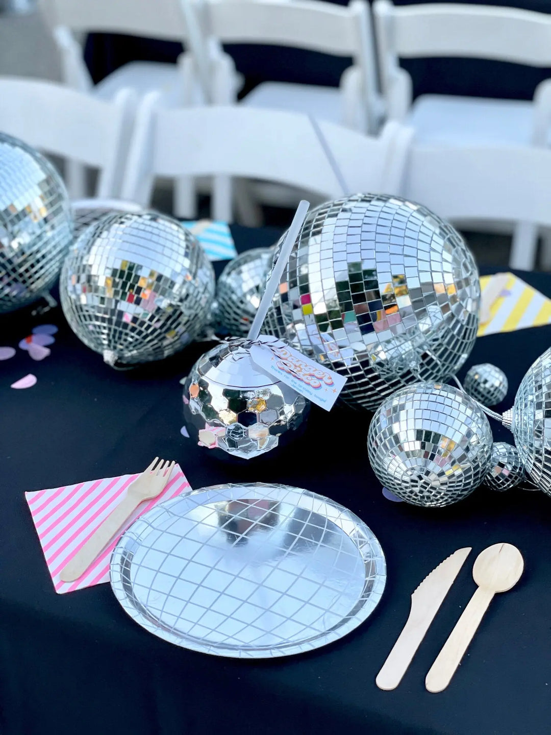 Disco Ball Paper Plates - The Disco Edit