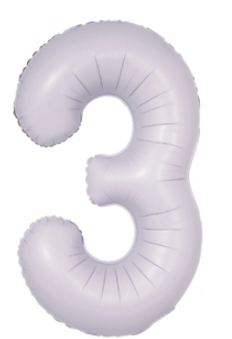 Number three balloon for a third birthday party or a thirteenth birthday party custom balloon garland, balloon arch, or balloon photoshoot backdrop.