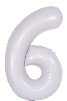 Number six balloon for a sixth birthday party or sweet sixteen birthday party custom balloon garland, balloon arch, or balloon photoshoot backdrop.