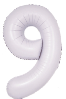 Number nine balloon for a ninth birthday party custom balloon garland, balloon arch, or balloon photoshoot backdrop.