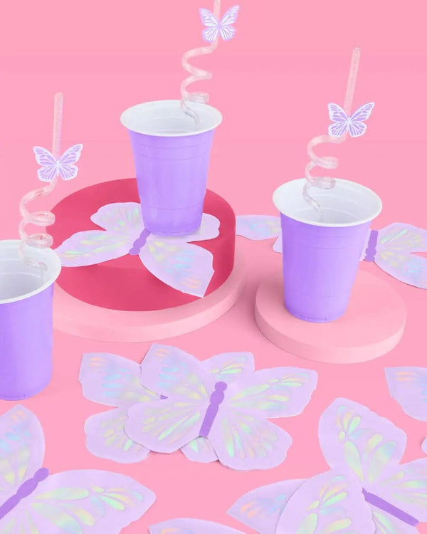 xo, Fetti - Butterfly Napkins, Bachelorette, Baby Shower, Birthday Supplies - The Disco Edit