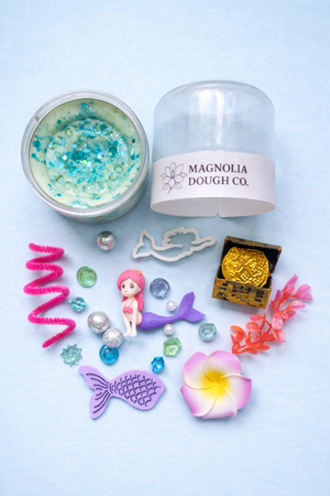 Magnolia Dough Co. - Kids Sensory Play Dough Jar | Mess-Free Mermaid Toy 