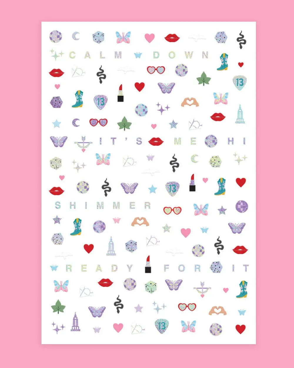 Era's Nail Stickers, Girl Swiftie Gift, Activity - The Disco Edit