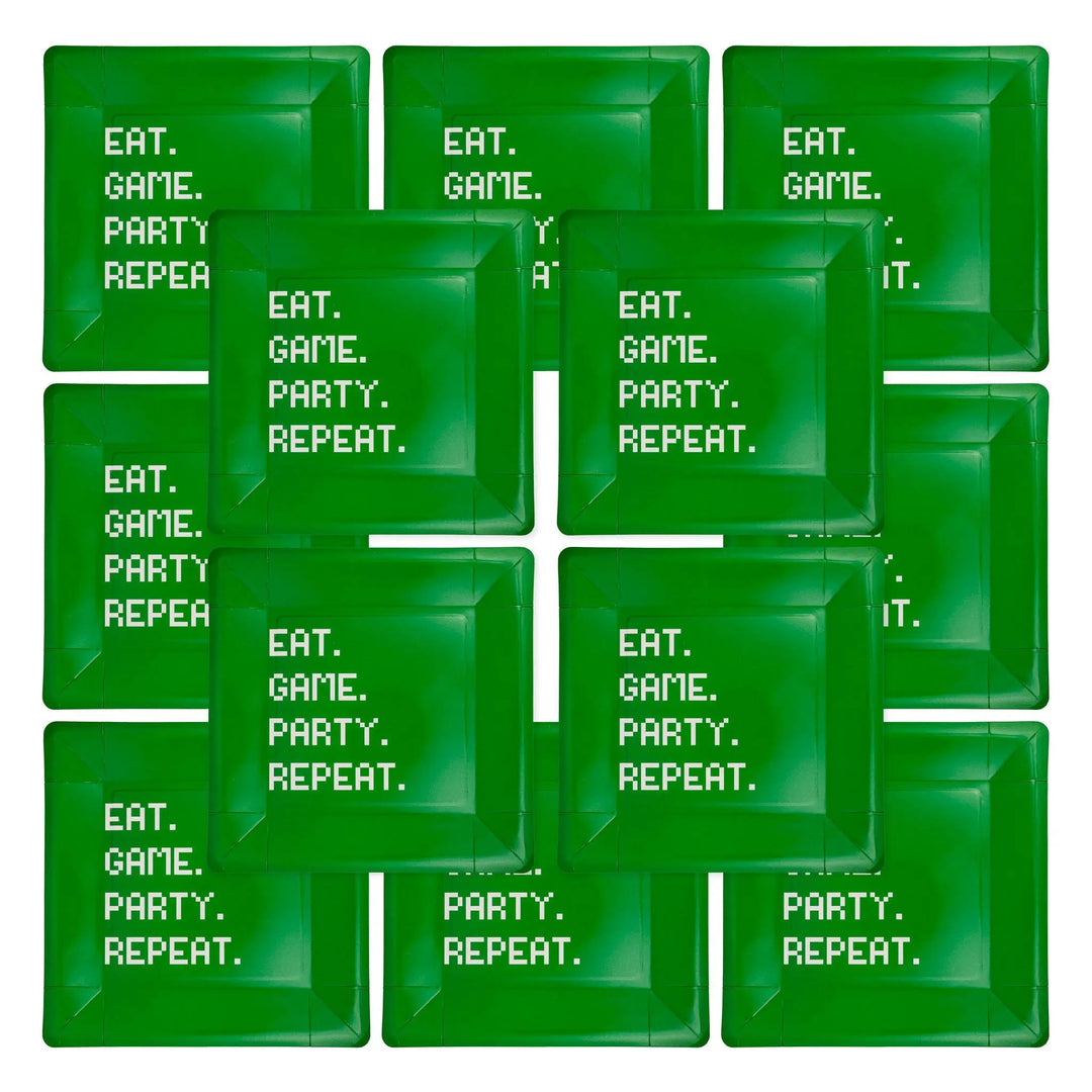 My Mind’s Eye - PLGAM41 - Eat Game Party Square Paper Plate - The Disco Edit