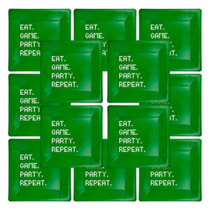 My Mind’s Eye - PLGAM41 - Eat Game Party Square Paper Plate - The Disco Edit
