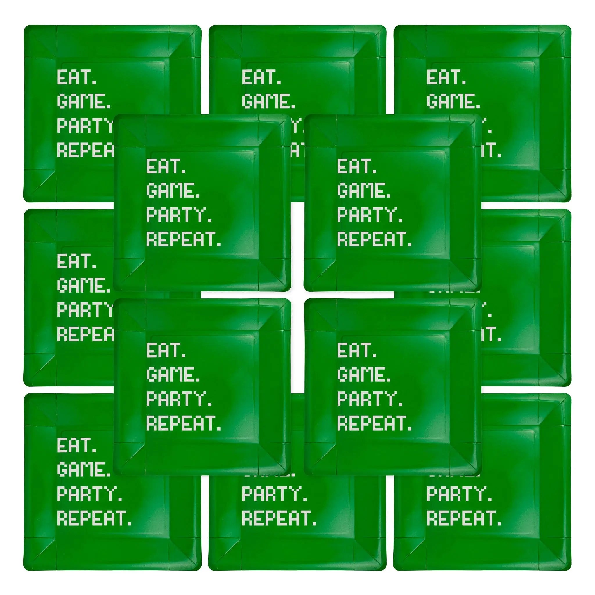 My Mind’s Eye - PLGAM41 - Eat Game Party Square Paper Plate - The Disco Edit
