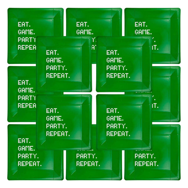 My Mind’s Eye - PLGAM41 - Eat Game Party Square Paper Plate - The Disco Edit