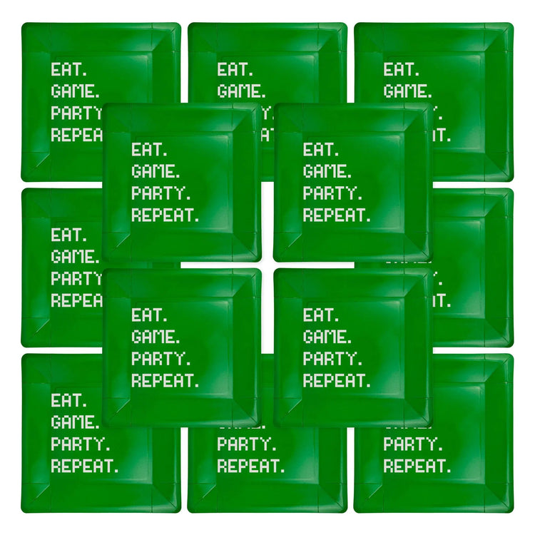 My Mind’s Eye - PLGAM41 - Eat Game Party Square Paper Plate - The Disco Edit