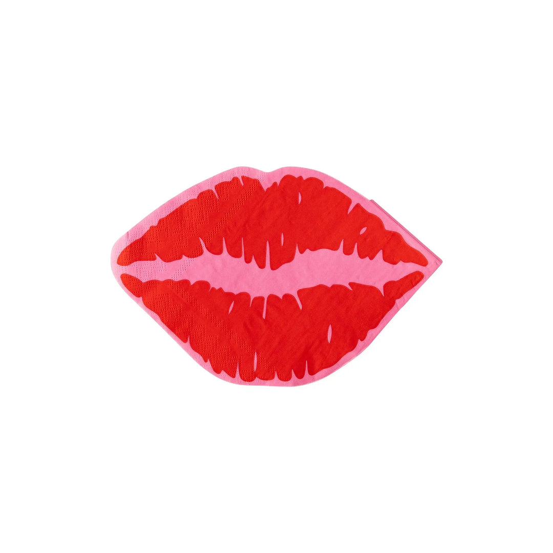 Lips Shaped Napkins - The Disco Edit