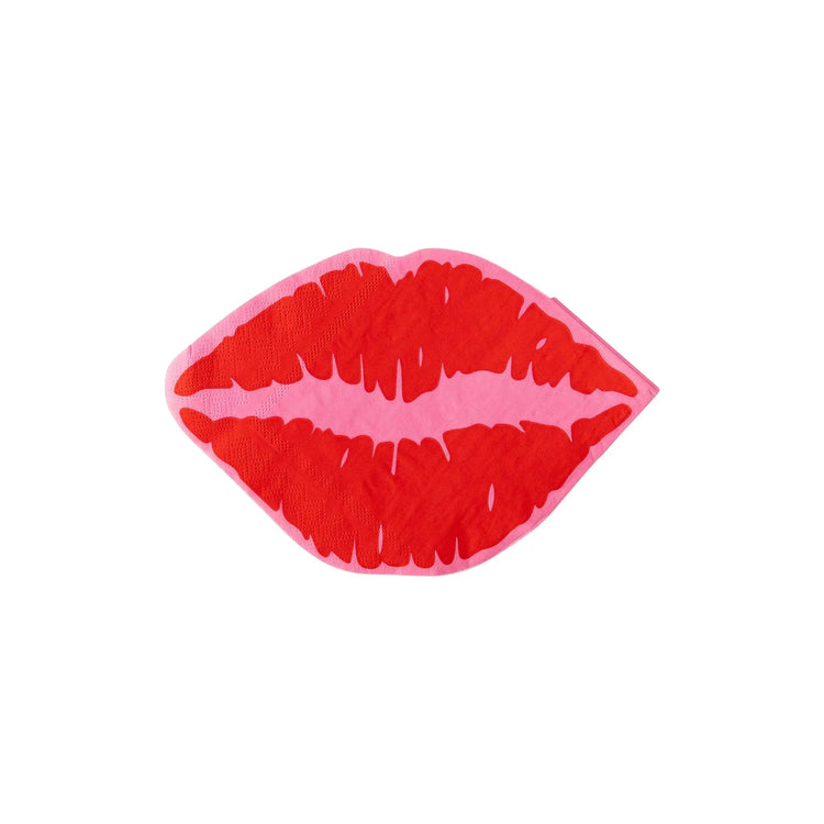 Lips Shaped Napkins - The Disco Edit