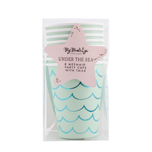 My Mind’s Eye - SEA1011 - Mermaid Tail Paper Party Cups - 12 oz