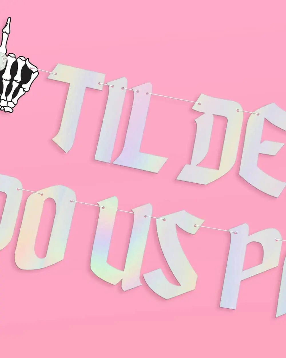 xo, Fetti - Till Death Banner - two piece banner - The Disco Edit