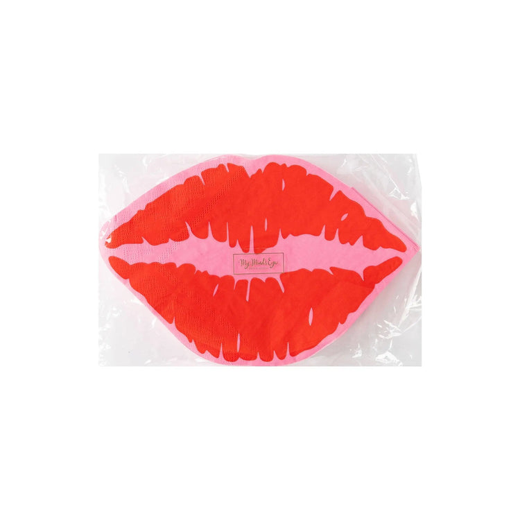 Lips Shaped Napkins - The Disco Edit