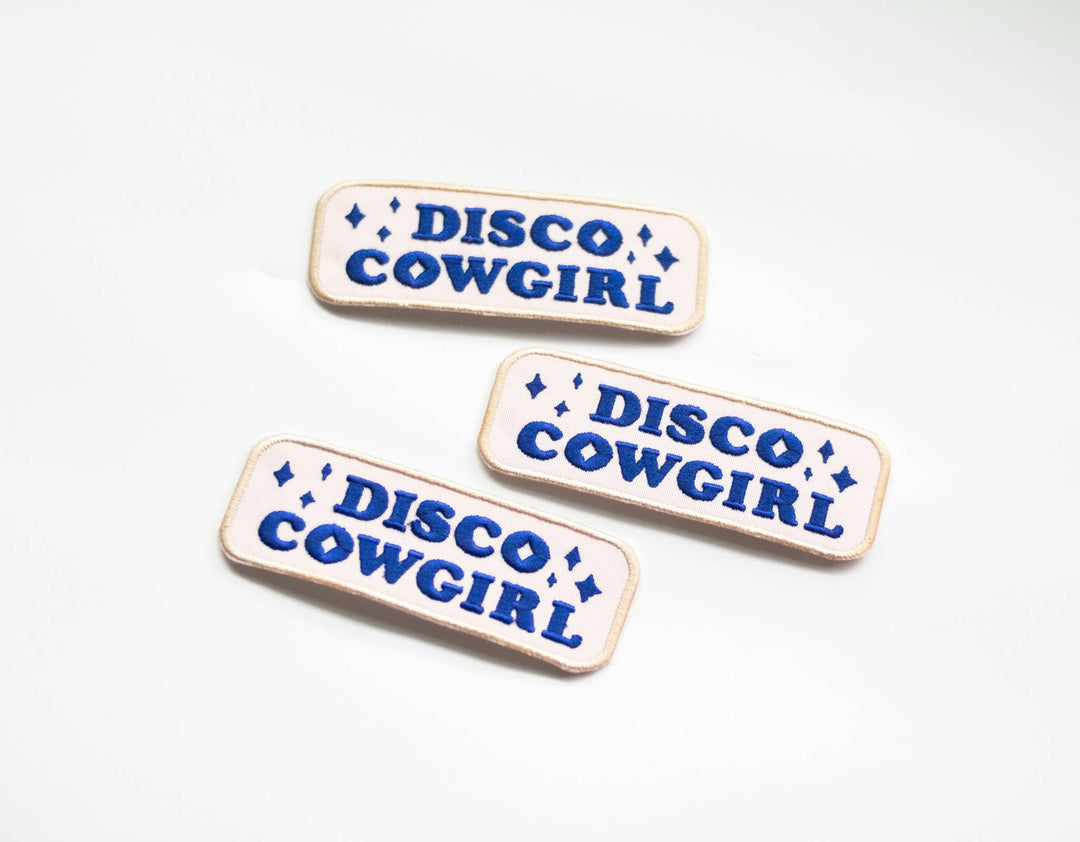 Kulana Stickers - Disco Cowgirl Embroidered Iron on Patch: No - The Disco Edit