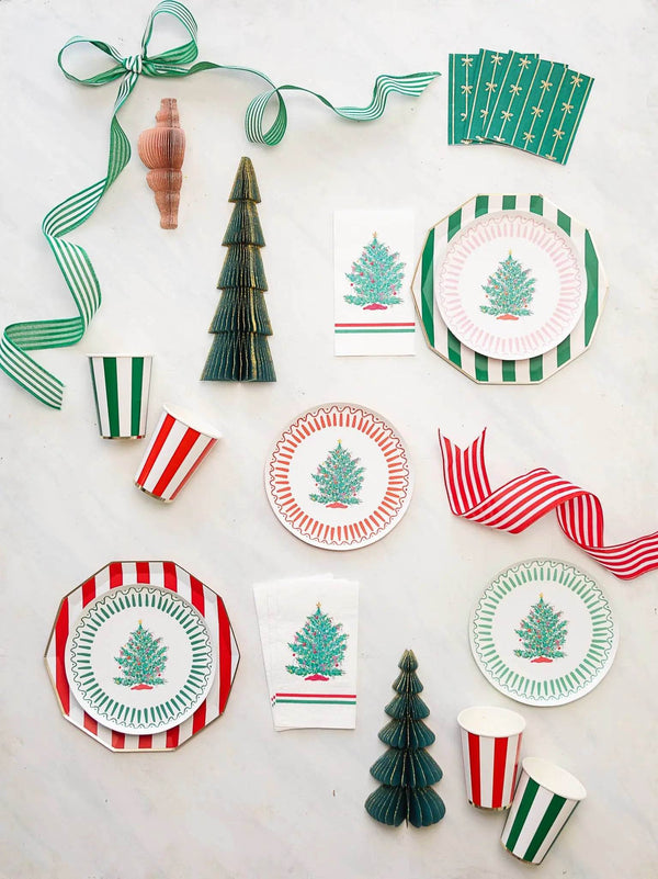 Bonjour Fête - EMERALD GREEN SIGNATURE BOW SMALL NAPKINS - The Disco Edit