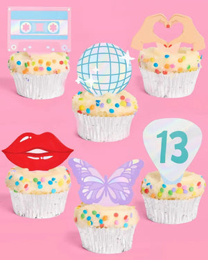 xo, Fetti - I'm the Problem Toppers - 24 cupcake toppers - The Disco Edit