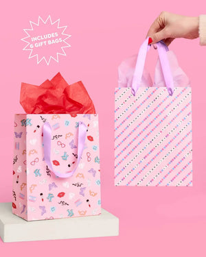 xo, Fetti - Gifting Era Bag Set - 6 gift bags, swiftie christmas birthday gift - The Disco Edit