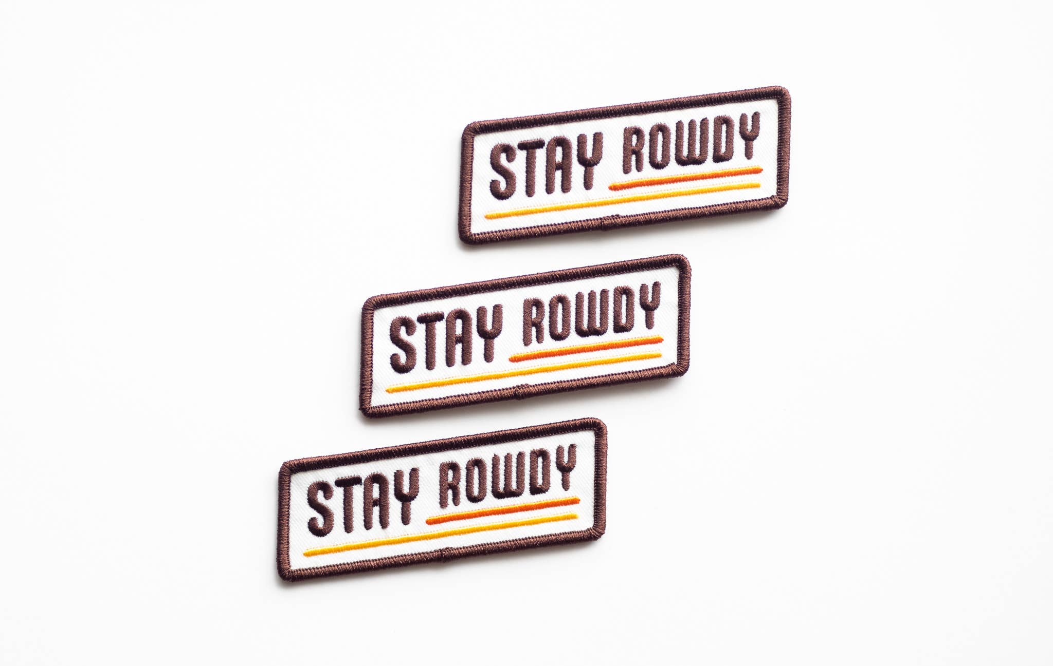 Kulana Stickers - Stay Rowdy Embroidered Iron on Patch : No - The Disco Edit