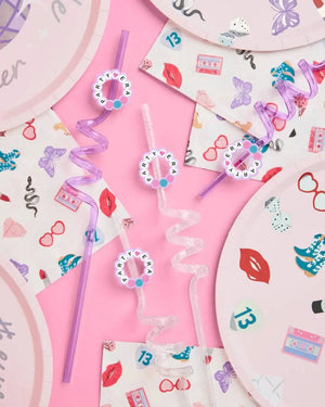 Party Era Straws - 12 reusable straws, Eras party - The Disco Edit