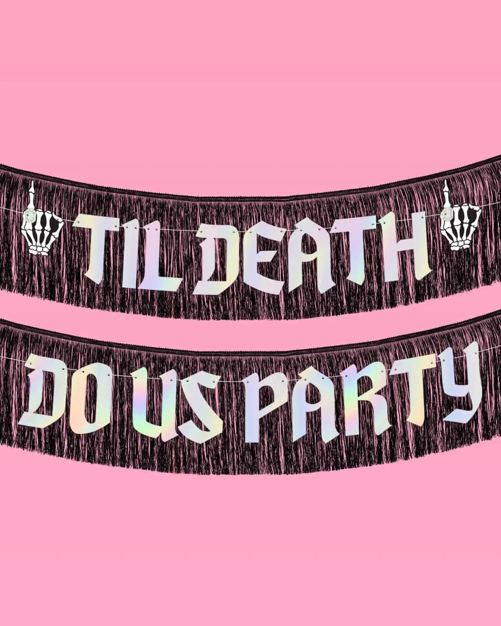 xo, Fetti - Till Death Banner - two piece banner - The Disco Edit