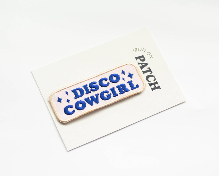 Kulana Stickers - Disco Cowgirl Embroidered Iron on Patch: No - The Disco Edit