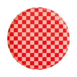 Jollity & Co. + Daydream Society - Check It! Dinner Plates - 8 Pk. - 11 Color Options: Purple Posse Jollity & Co. + Daydream Society
