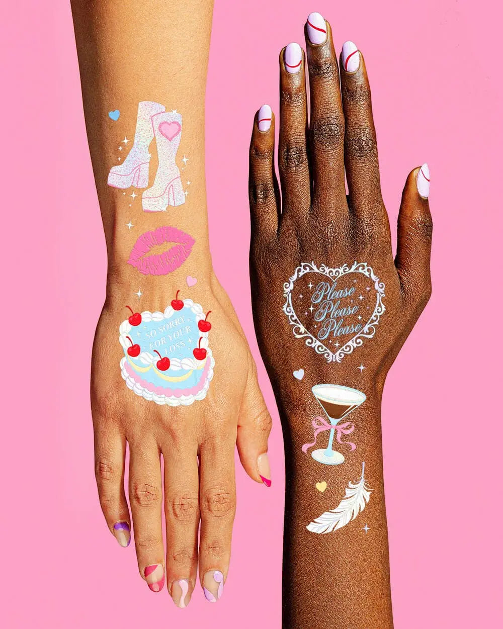 Short & Sweet Temp Tattoos - The Disco Edit