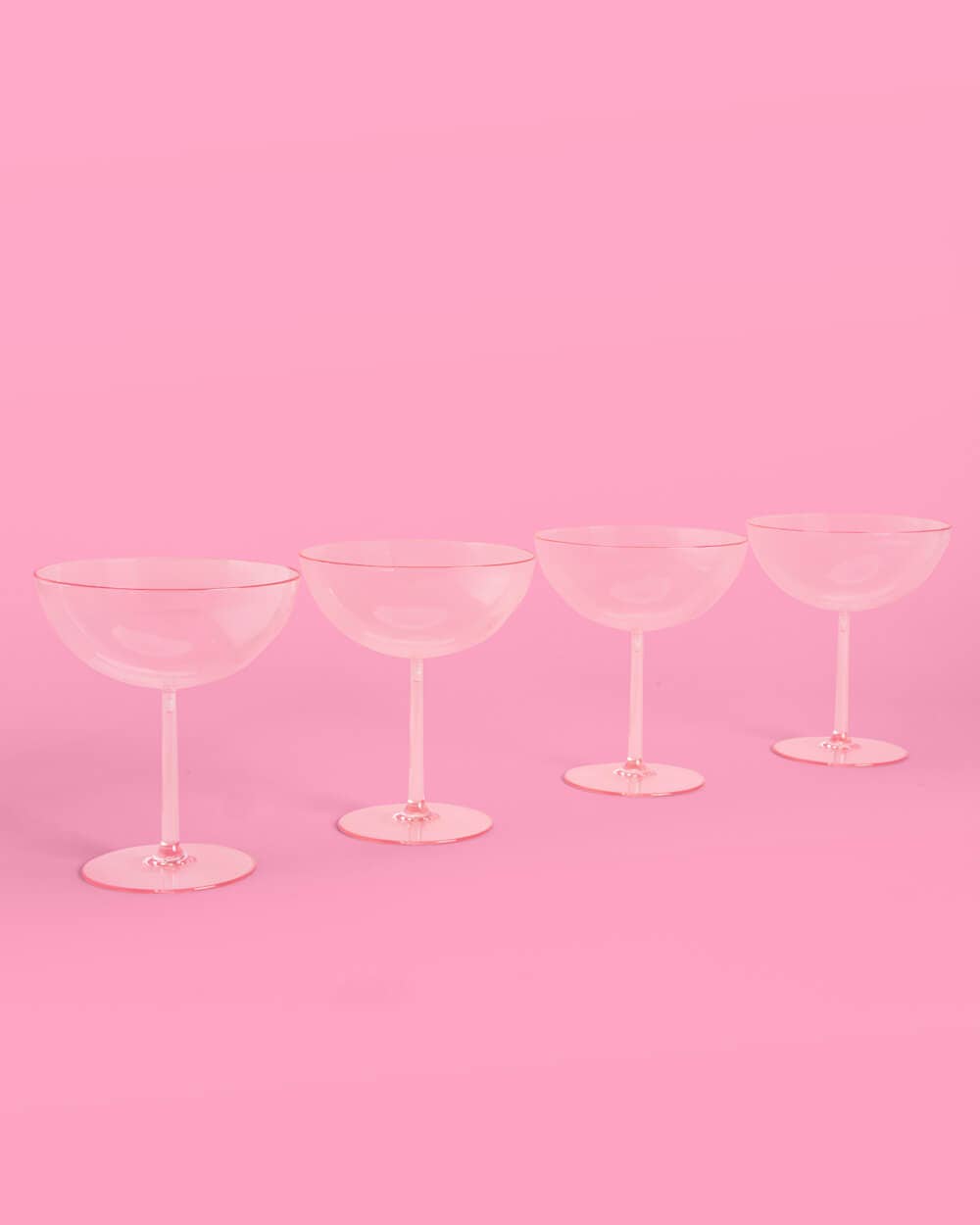 xo, Fetti - Cute Coupe Set - 4 plastic glasses - The Disco Edit