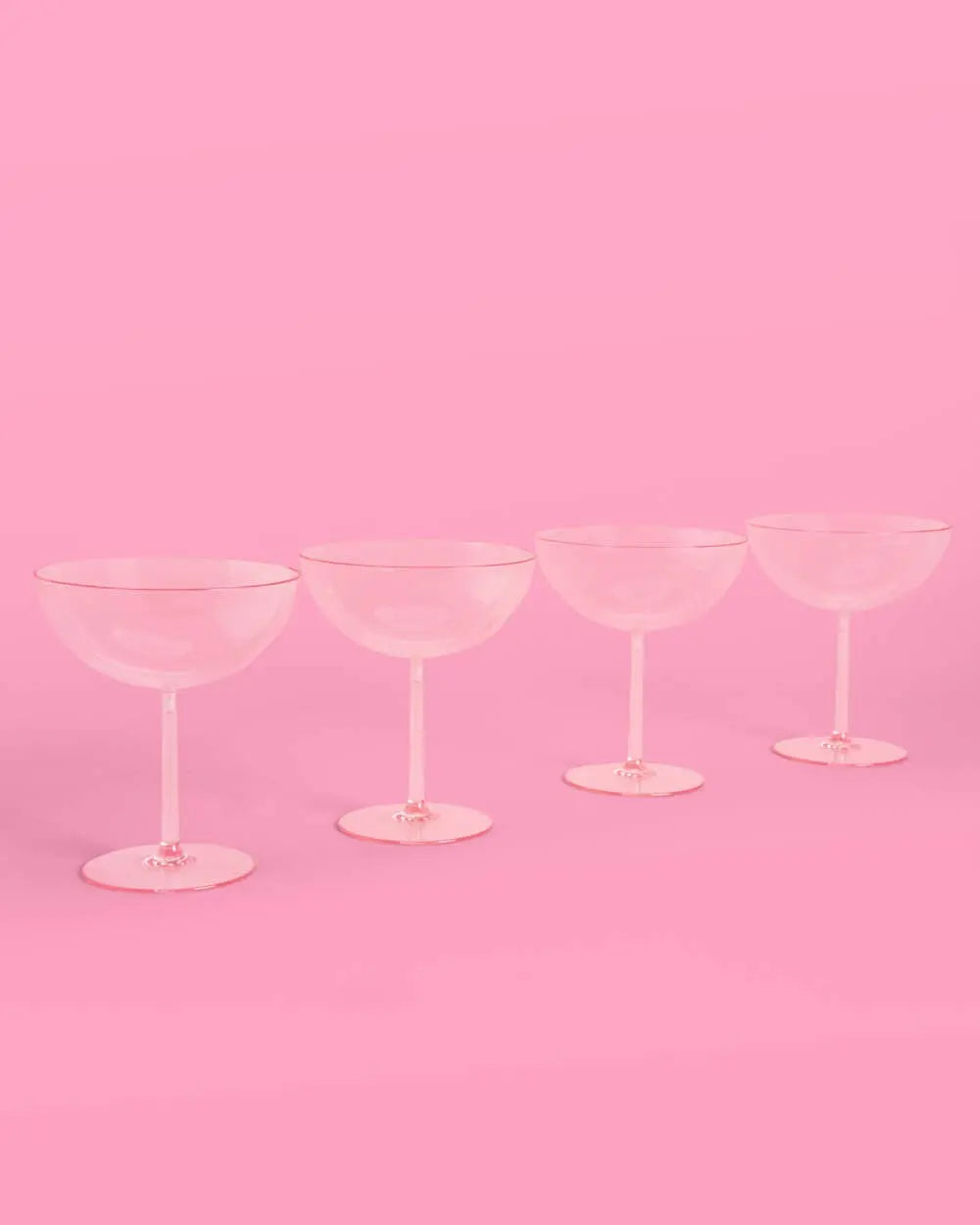 xo, Fetti - Cute Coupe Set - 4 plastic glasses - The Disco Edit