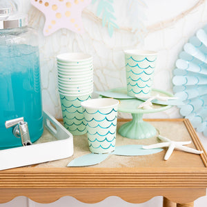 My Mind’s Eye - SEA1011 - Mermaid Tail Paper Party Cups - 12 oz