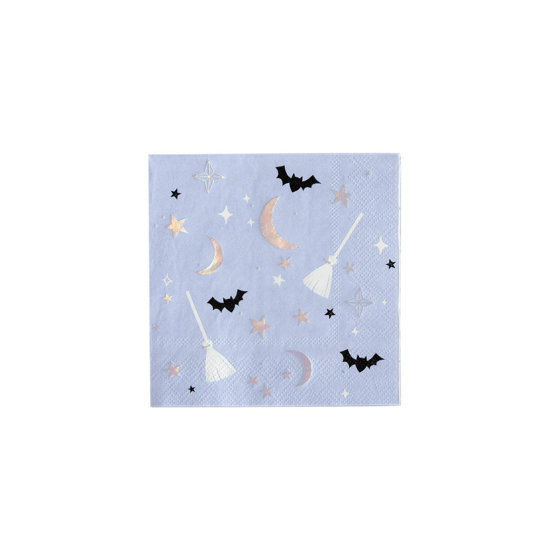 WHH939 - Witching Hour Witch Icons Cocktail Napkin - The Disco Edit