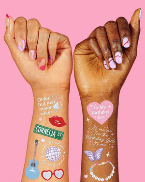 xo, Fetti - Birthday Era Tattoos - 50 temporary tattoos - The Disco Edit