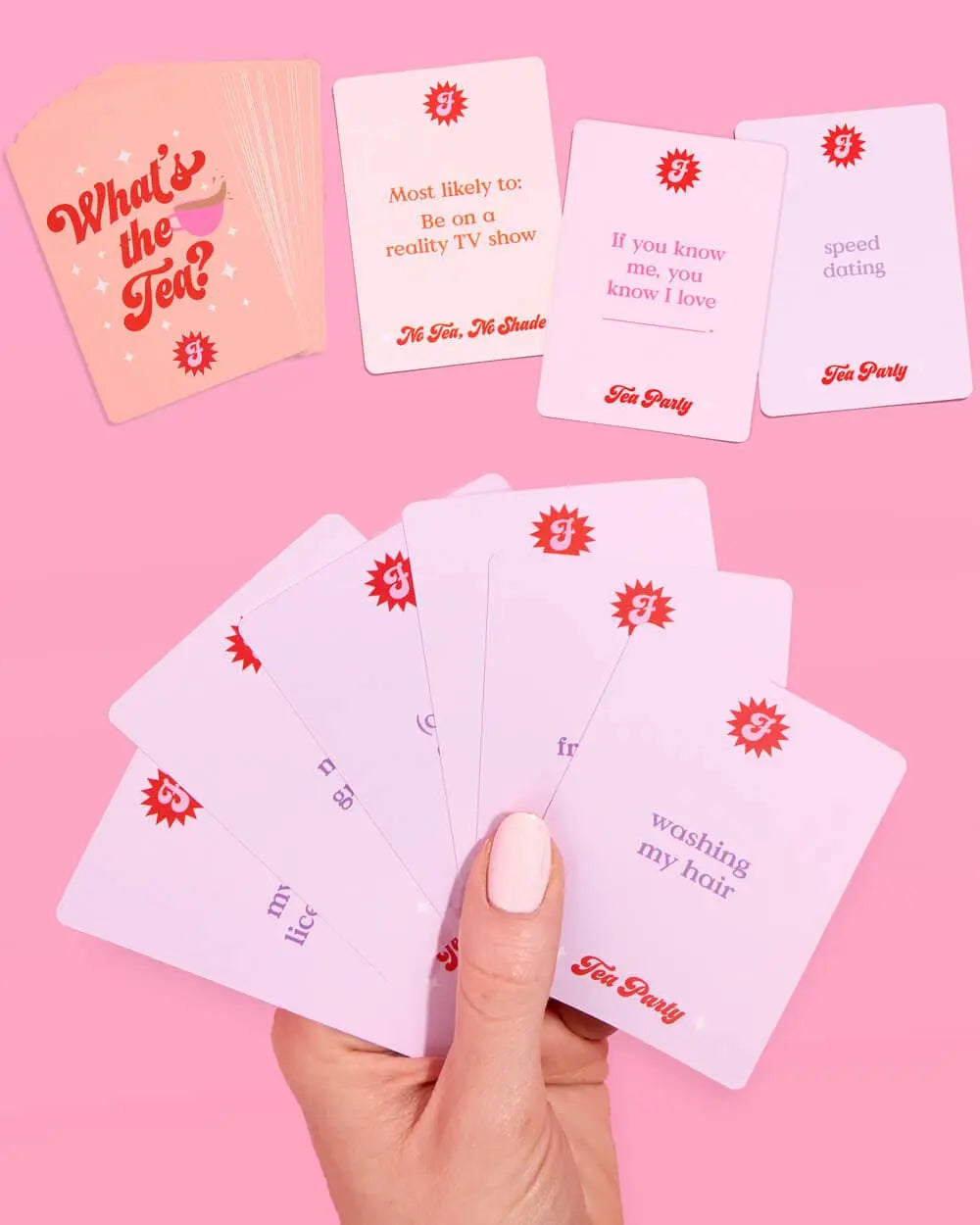 xo, Fetti - What's the Tea? Game - group card game - The Disco Edit