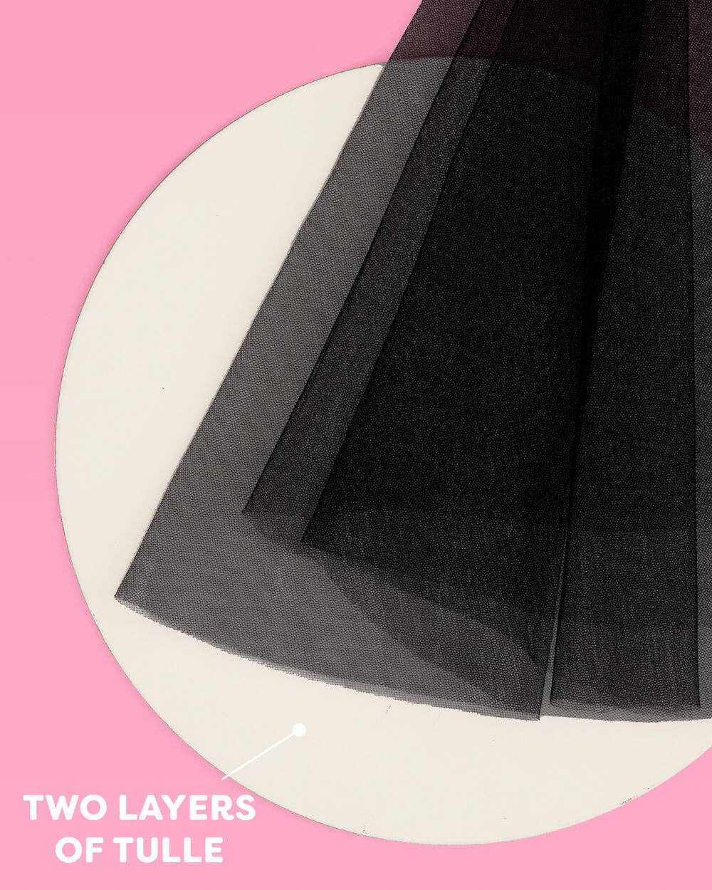 xo, Fetti - Bride or Die Veil - black tulle veil - The Disco Edit