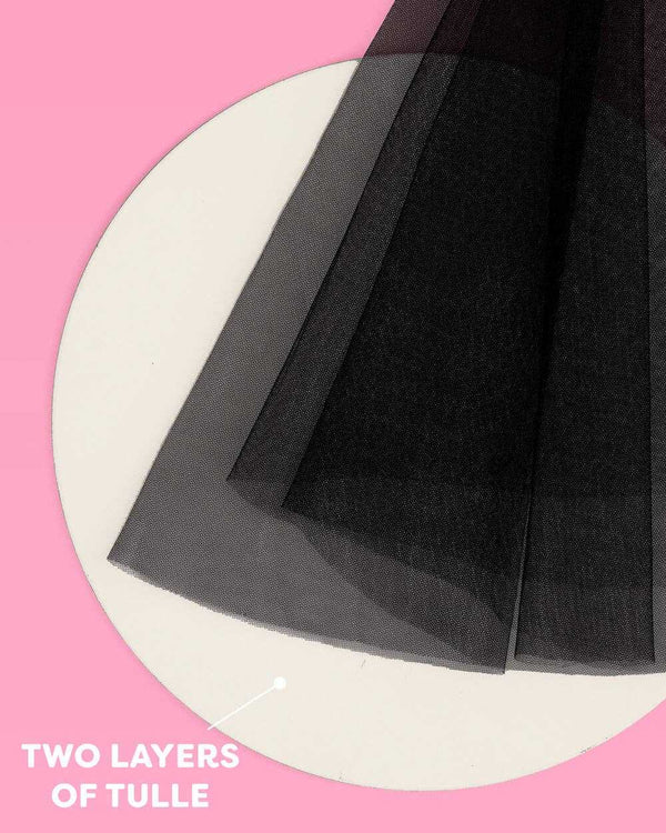 xo, Fetti - Bride or Die Veil - black tulle veil - The Disco Edit