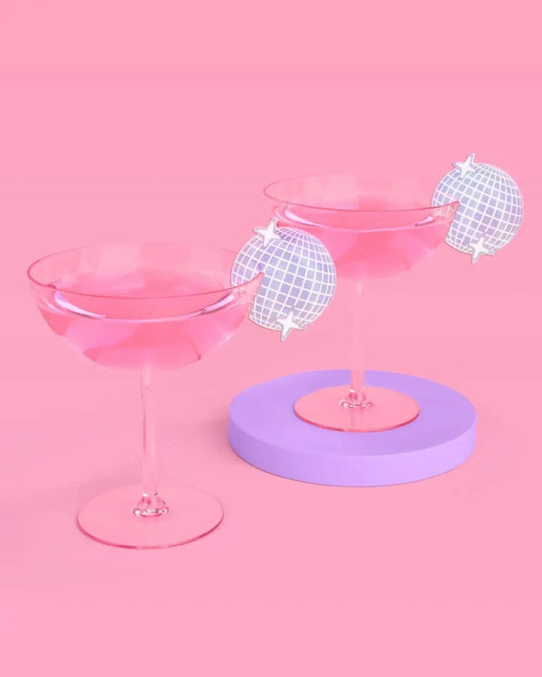 xo, Fetti - Disco Drink Markers - 8 drink markers - The Disco Edit