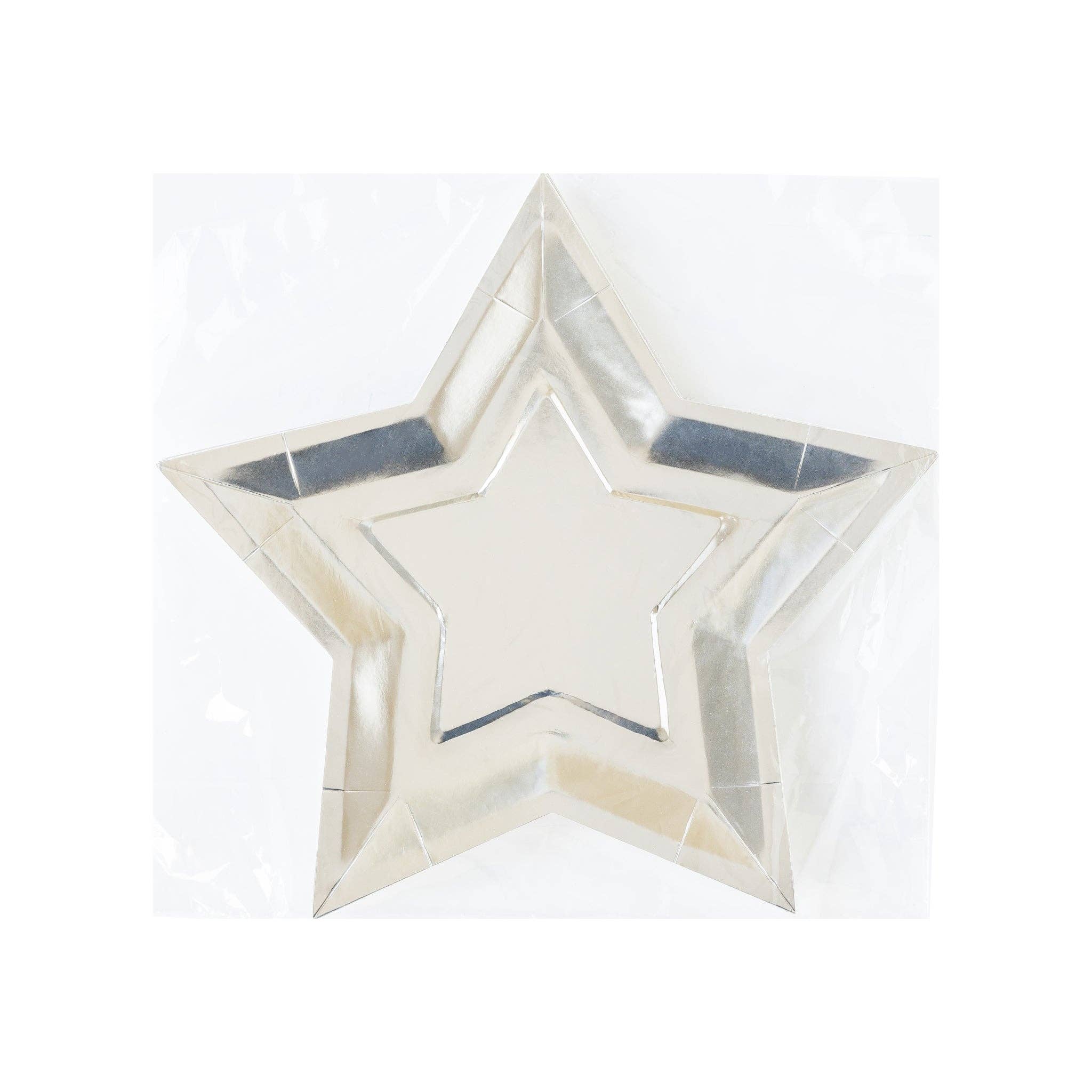 My Mind’s Eye - PGB944 - Silver Foil Star Shaped Plate - The Disco Edit